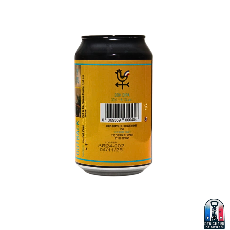 OUTBACK - DDH DOUBLE NEIPA - 33 cl - Dénicheur de bières