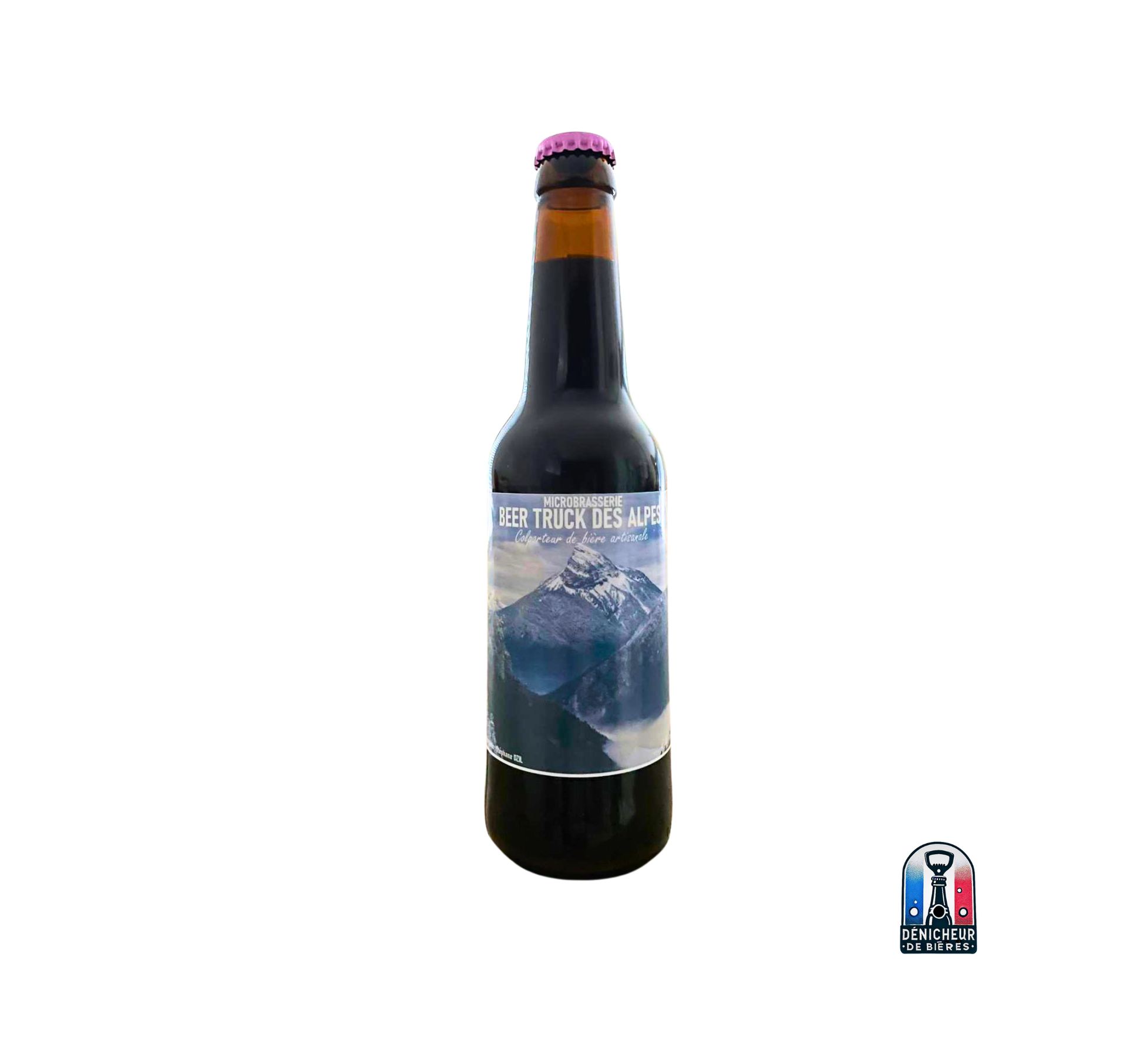 bouteille chamechaude dark neipa - étiquette "brune houblonnée" - bière artisanale 33cl, 6%