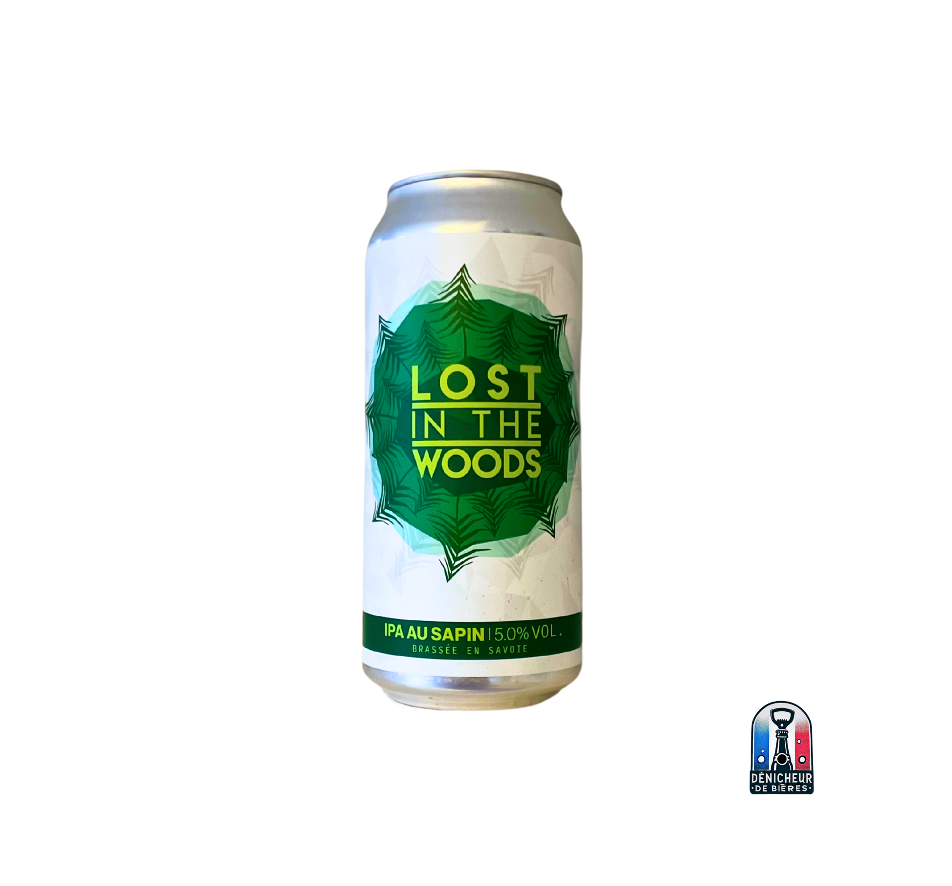 canette de la bière Lost in the Woods – IPA au Sapin | Sapaudia brewing disponible sur denicheurdebieres.fr