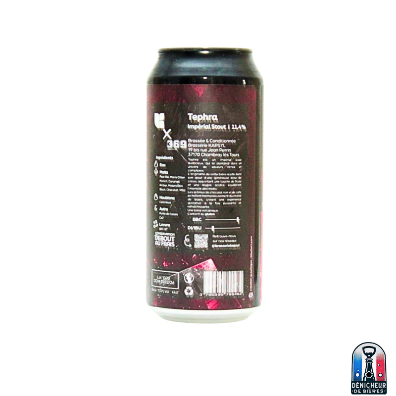 Tephra - impérial Stout cassis - 44 cl - Dénicheur de bières