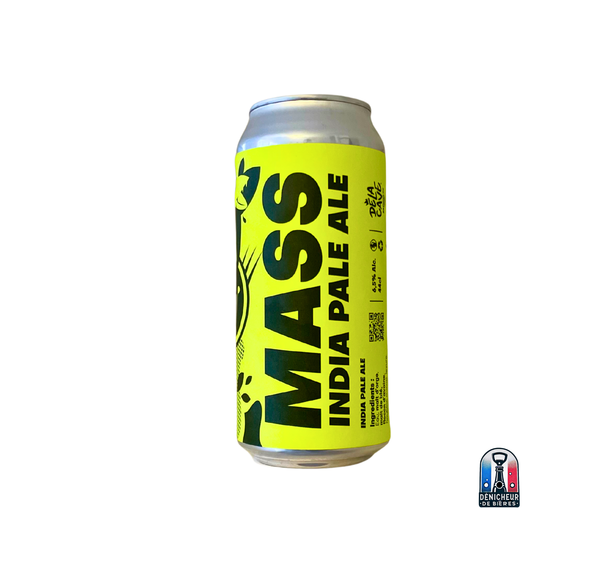 Photo de la canette MASS IPA de chez la brasserie de la cave à Nîmes