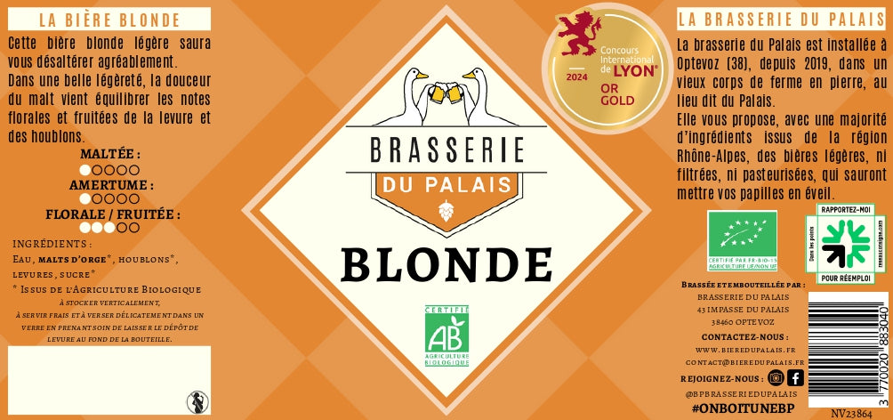 Bière blonde - 4,4%